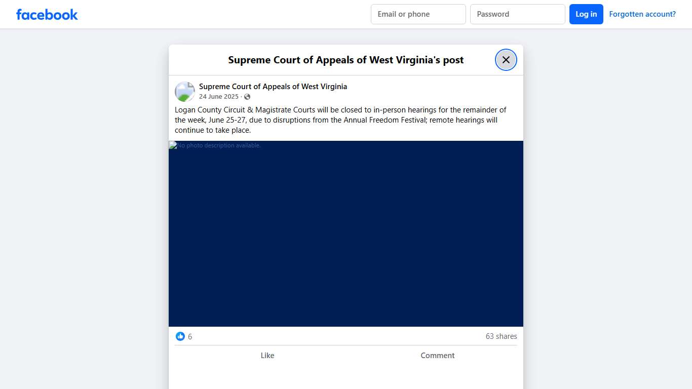 Logan County... - Supreme Court of Appeals of West Virginia | Facebook