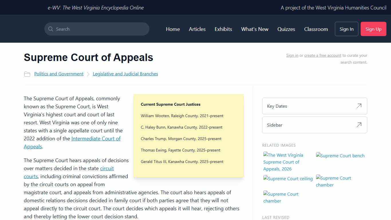 e-WV - Supreme Court of Appeals